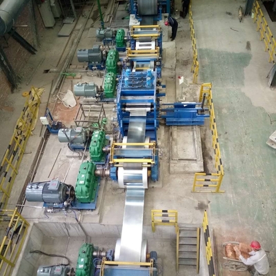 금속 Ss  스트립 Cgl 라인 공정 0.13-2.5mm 700-1450mm