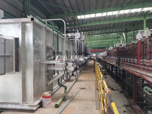 전기도금한 것 용융 침지 아연 도금 기계 연속적인  0.4-1.6mm 800 밀리미터